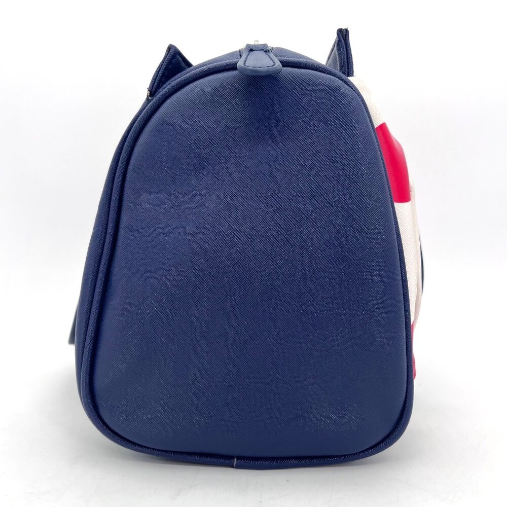Walt Disney Boutique Handbag Purse Minnie Mouse Polka Dot White Bow Navy Blue - Picture 10 of 16